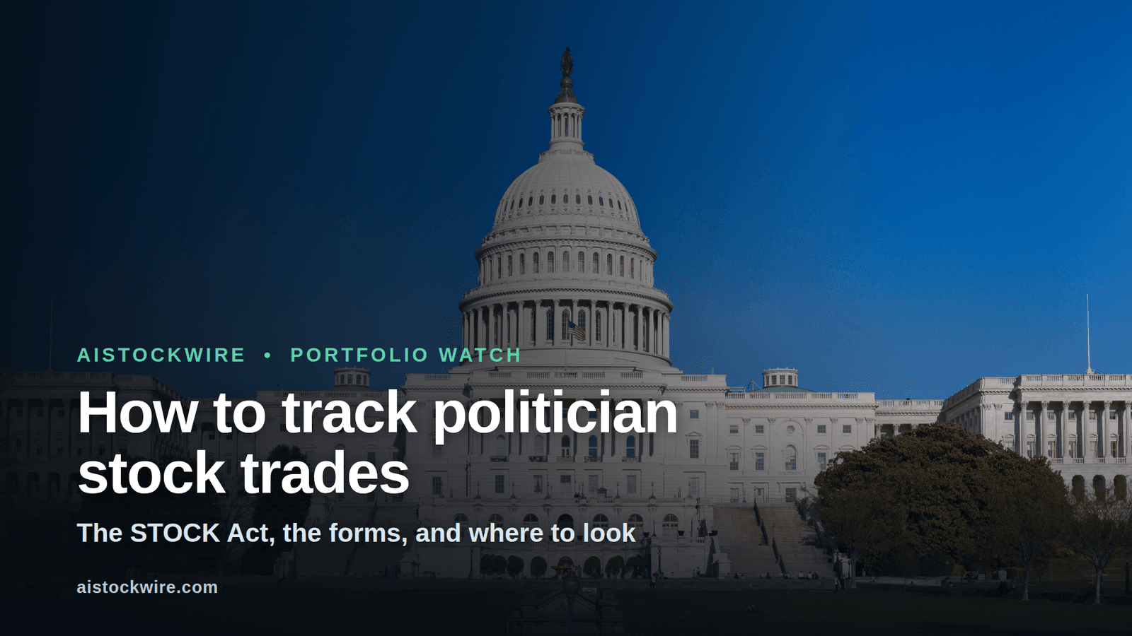How to track stock trades by Congress and the president