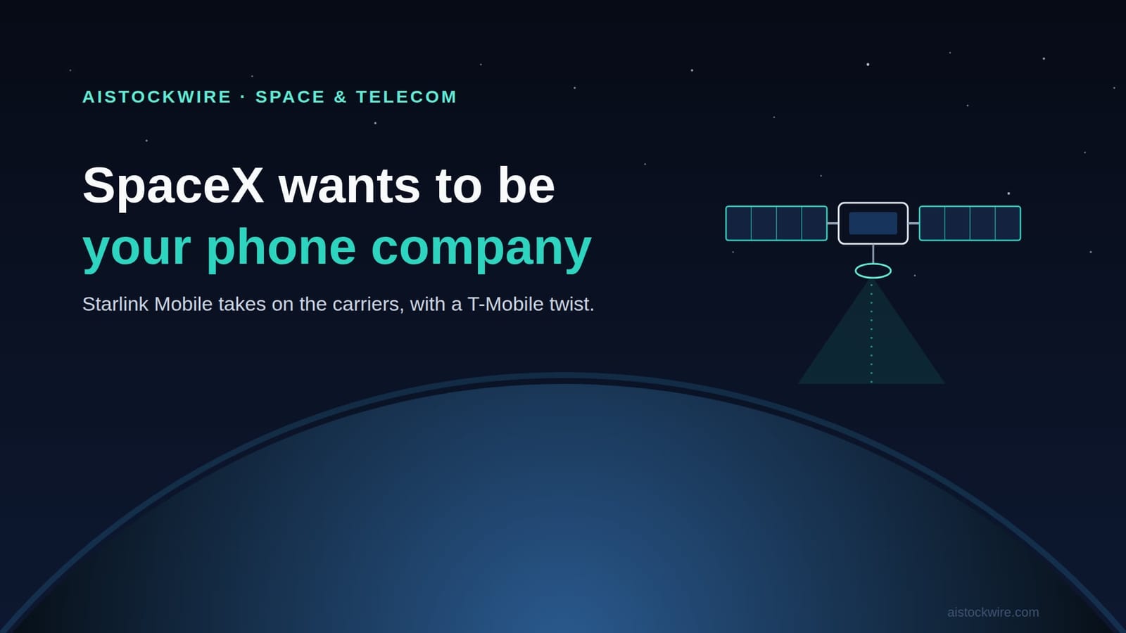 SpaceX is taking on the cell carriers, and analysts are floating a T-Mobile (TMUS) takeover