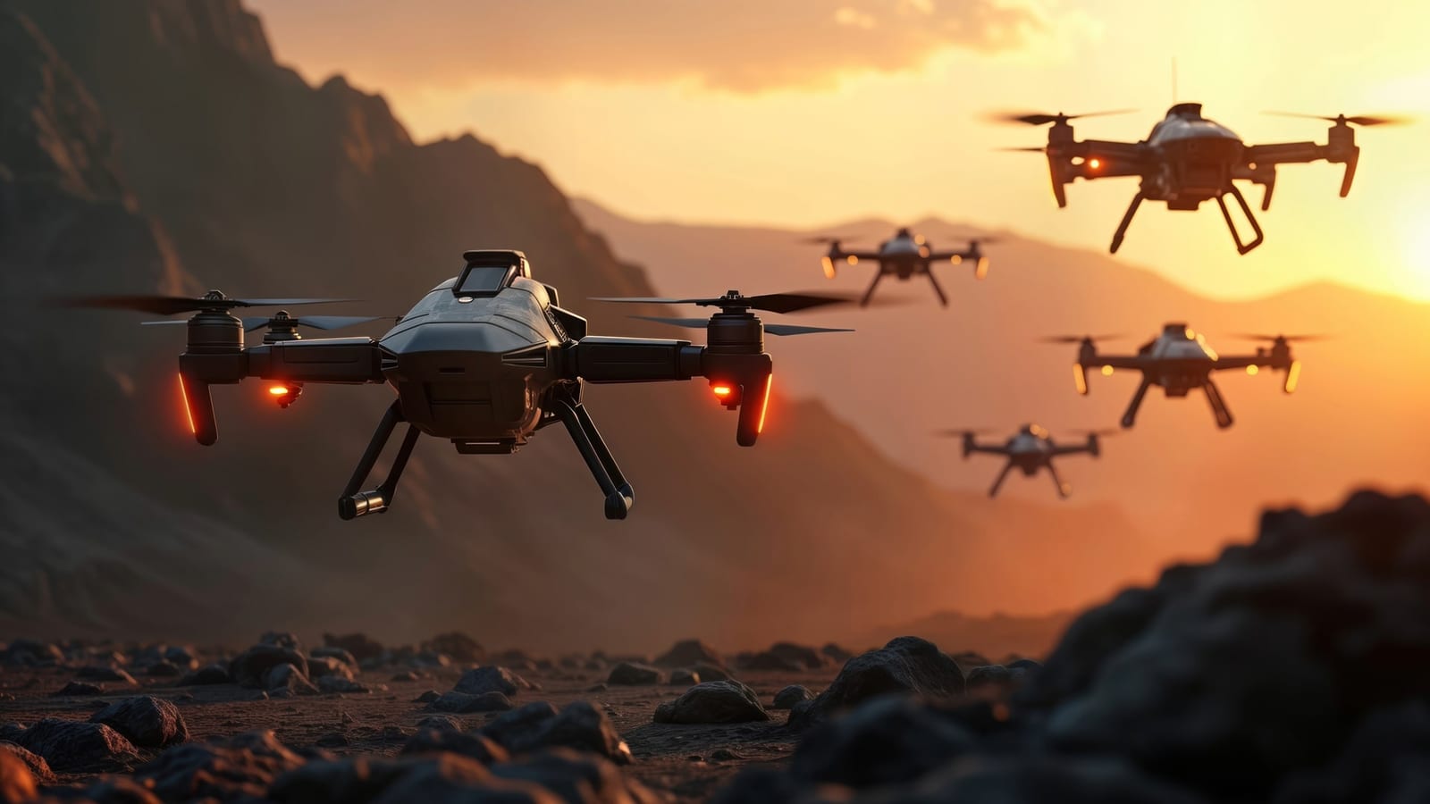 The government is banking on drones becoming the future of warfare. The stocks got crushed anyway