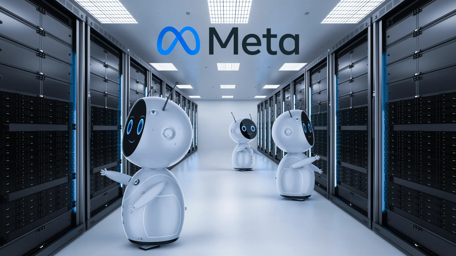 Meta (META) is testing robots to swap cables and reset servers. One could take 80% of some workloads, a worker says.