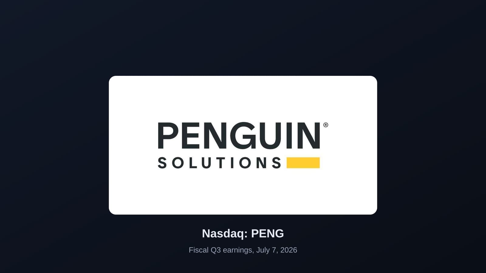 Penguin Solutions (PENG) beat earnings for a seventh straight quarter and raised its outlook